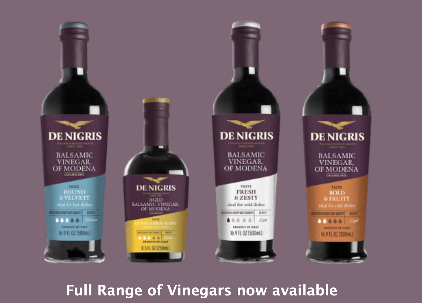 De Nigris Balsamic Vinegar of Modena 35% Grape Must- 500ml