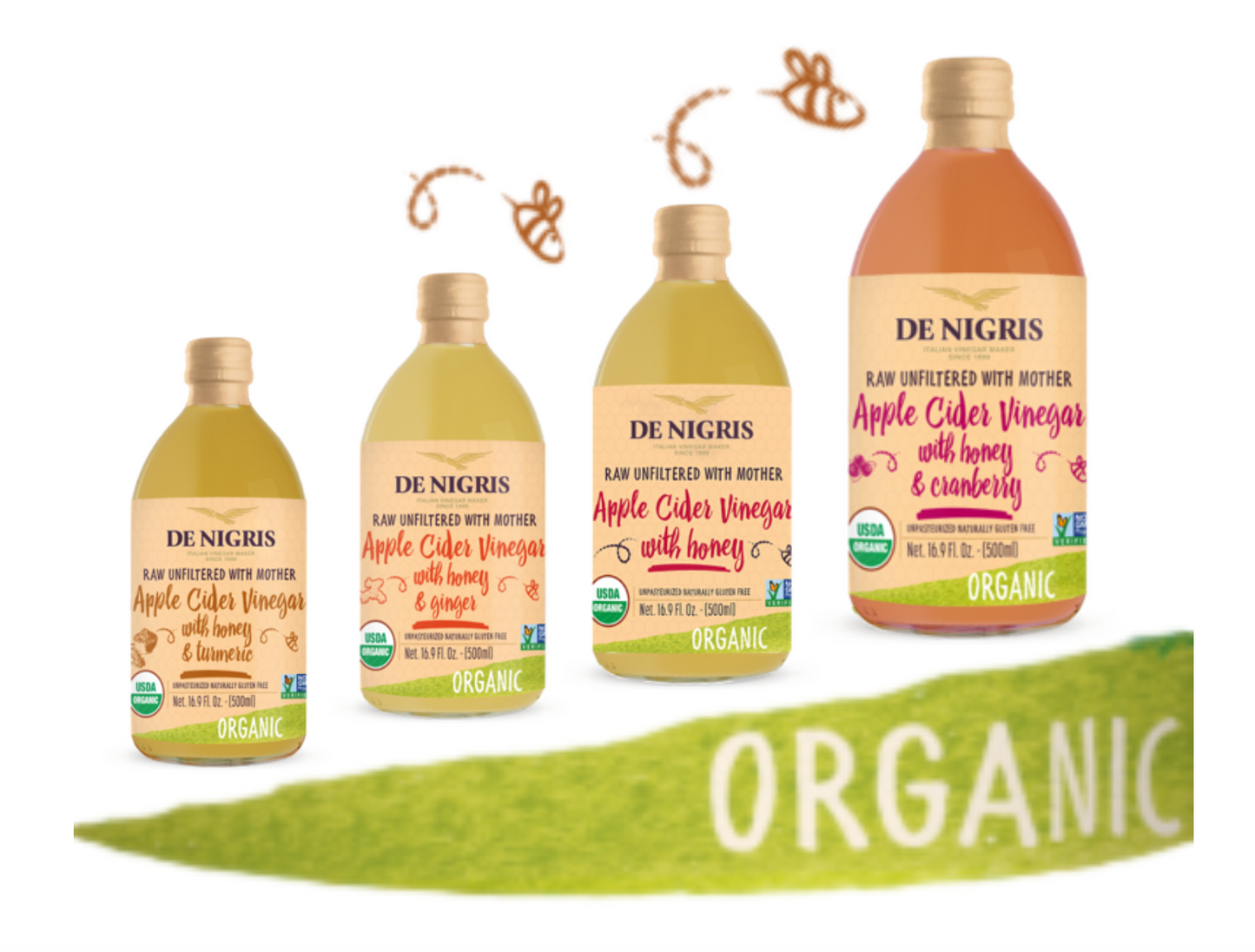 Organic Apple Cider Vinegar with Honey 500ml - SOLD OUT