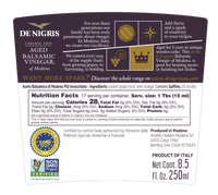 De Nigris Balsamic Vinegar of Modena  55% Must 250ml