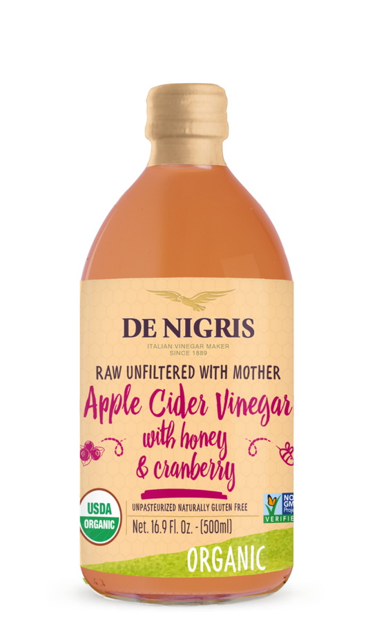 Organic Apple Cider Vinegar with Honey and Cranberry 500ml -